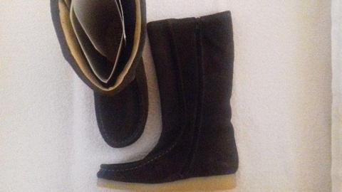 Genuine Leather suide snow boots