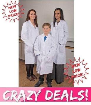 Medical White Laboratory Coat Jacket, Corporate Uniforms, Overalls, PPE