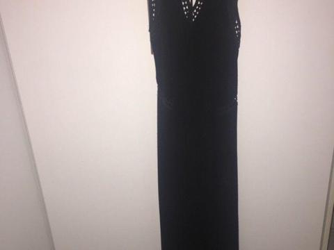 GUESS long black backless dress size S