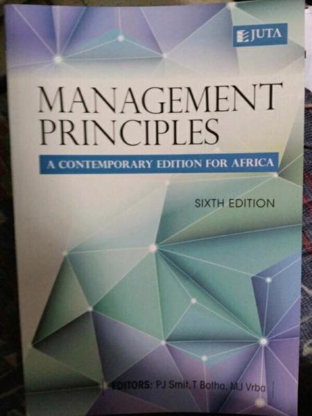 Management Principles a Contemporary edition for African 6th edition