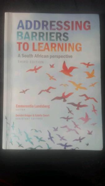 Addressing Barriers to Learning , A south African perspective, UNISA B.ED
