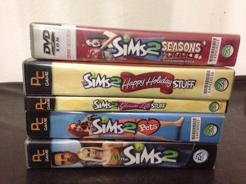Sims 2 and expansion packs