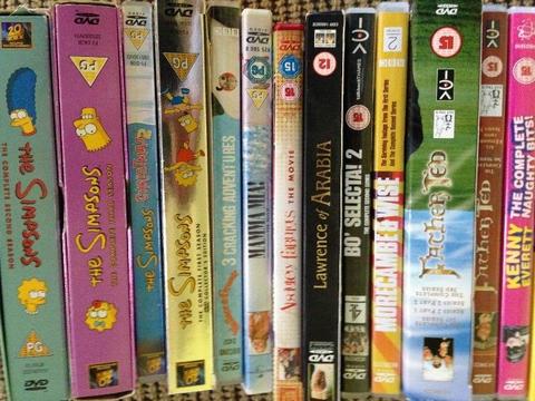 Simpsons dvds and others for sale