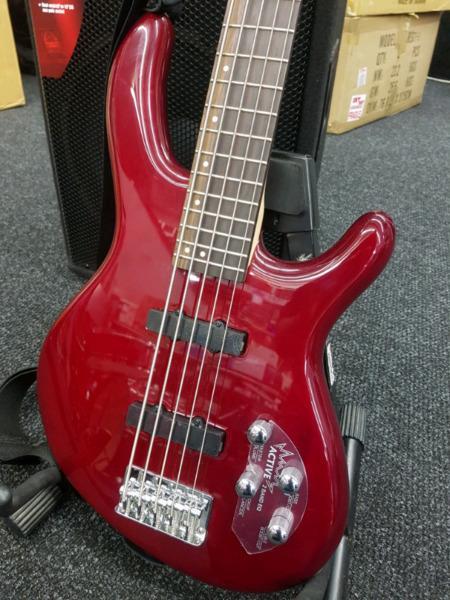 Cort Action Plus 5 string Bass Guitar with bag