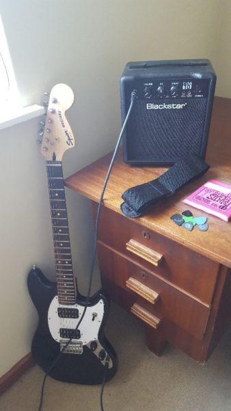 Fender Squier Mustang and Blackstar AMP 10 watt