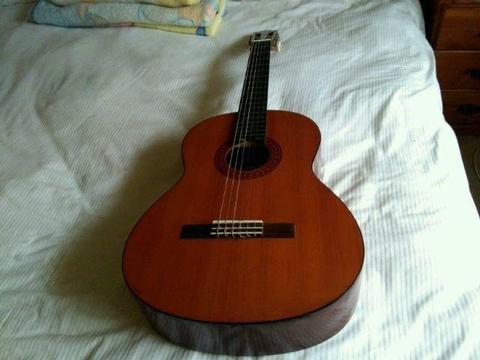 Yamaha acoustic guitar + case