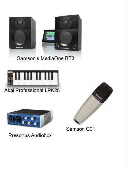 Studio in a box - home studio recording package with 1 year warranty Reference r5700