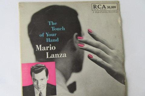 LP - MARIO LANZA - THE TOUCH OF YOUR HAND - AS PER SCAN
