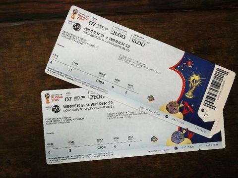 Russia World Cup Soccer Ticket