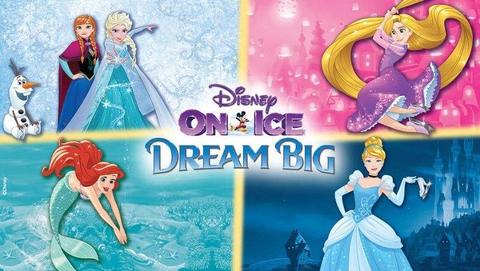 2 PREMIUM Disney on Ice Dream Big tickets at ICC Durban Sunday 8th July 18:00pm