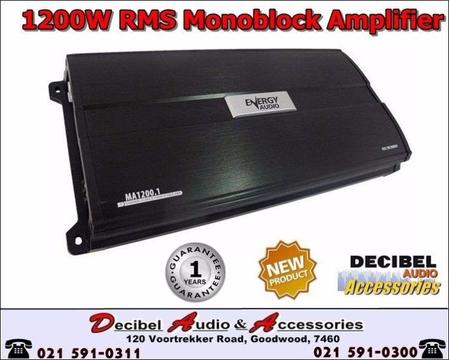Energy Audio MA1200.1 1200W RMS Monoblock Amplifier