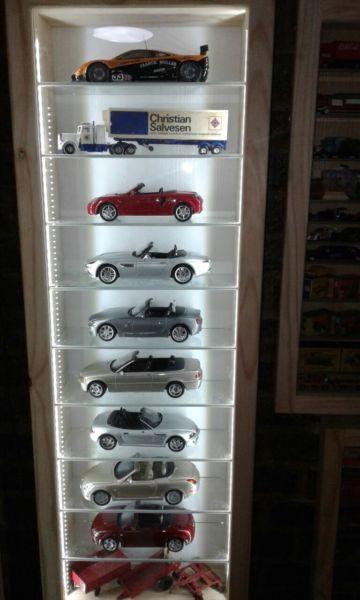 Model cars “Show/Display Cabinet with LED Lights,Dust Proof!