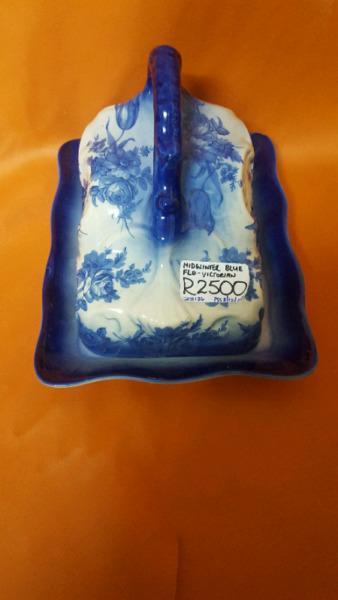 Mid-winter Blue Flo-Victorian cheese dish