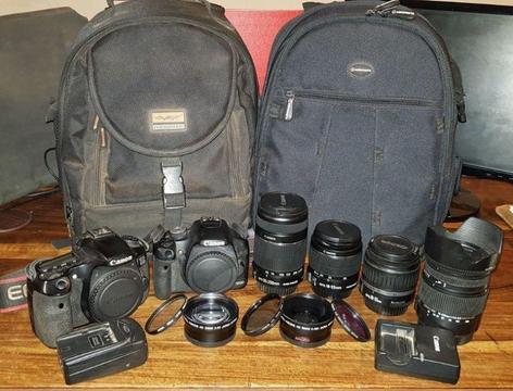 Canon cameras and lenses bundel