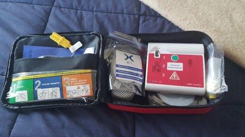 AED defibrillator for first aid trainers