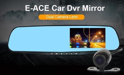 Car Dvr 1080P Dual Lens Dash Camera Rear Mirror Digital Recorder With Rearview Camera Video Recorde