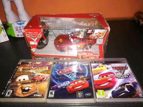 Ps3 Disney cars collection Cars 1, Cars 2, Cars 3 and RC lightning McQueen