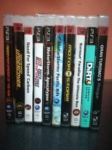 Ps3 racing game collection need for speed motorstorm 10 games R1000