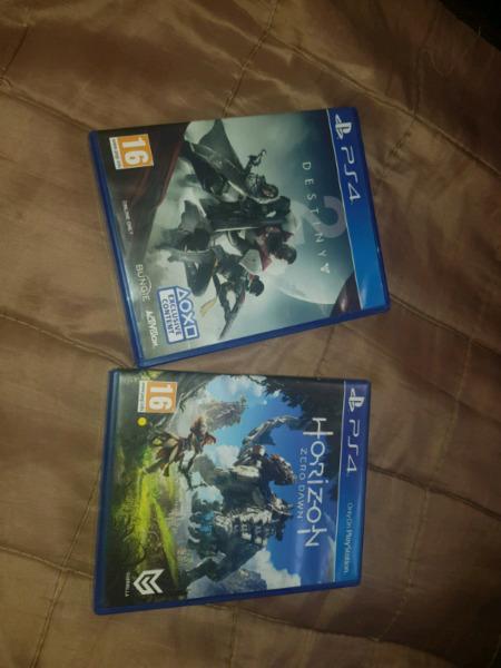 Ps4 horizon zero dawn & destiny 2