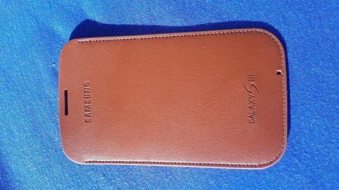 NEW OEM Samsung Galaxy S3 Cellphone Accessories Soft Brown Protective Pouch Cover For SIII