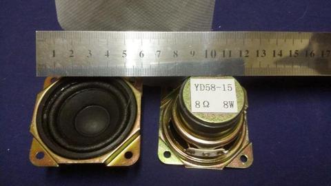 USED Speakers 8 Watt RMS 56 Watt PMPO 6 cm 2.4 Inch 8 Ohm Pairs of Replacement Loudspeakers