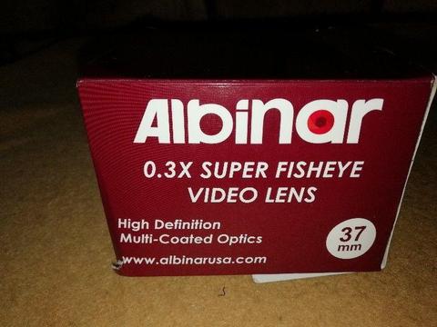 Albina 0,3x super fisheye video lens high definition 37mm zykkor 43-37mm