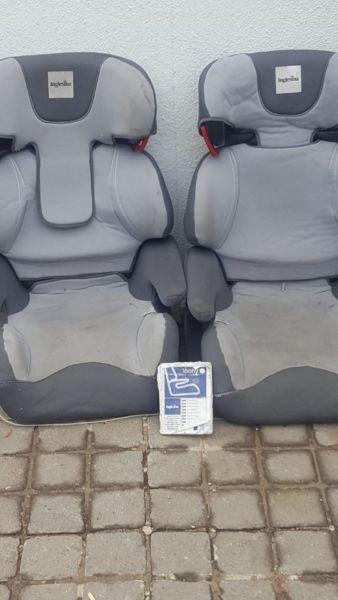 x2 Inglesina car seats for sale ( age 5 - 10 ) max 20kgs
