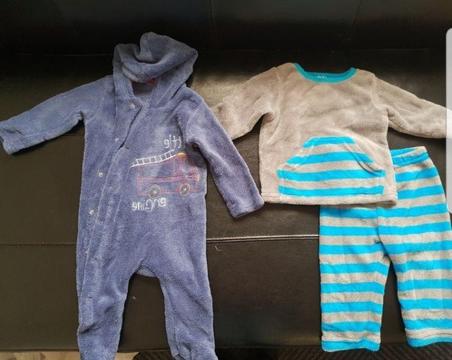 Boys winter pajamas 6 to 12 months