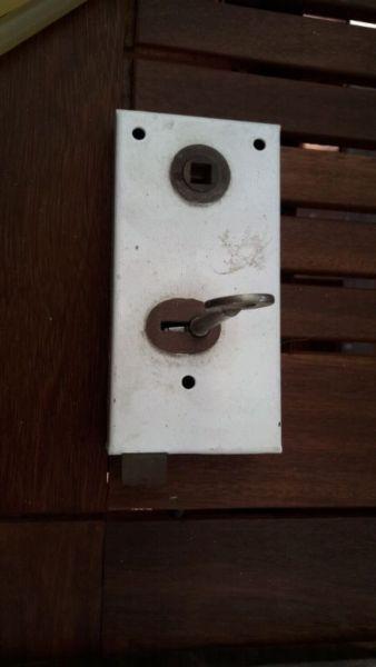 Safety gate lock and key