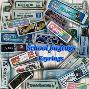 Schoolbag tags