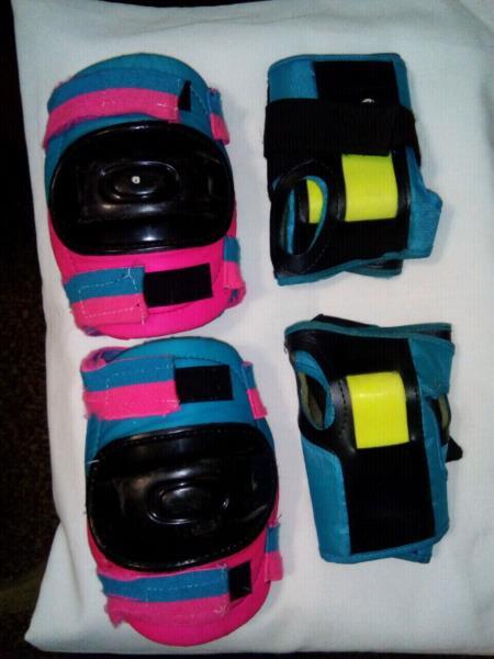 Knee and Elbow and Wrist Guards, for roller blading and skate boarding