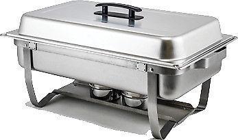 Steel King Stainless Steel Folding Chafers