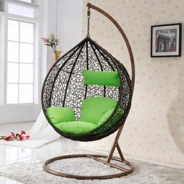 Black Green Swing Chair