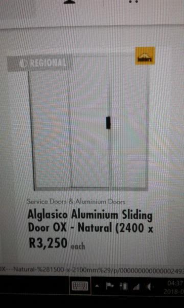SLIDING DOOR BRAND NEW SIZE 2400 X 2100 READ DESCRIPTION FOR INFO AND SEE PHOTOS