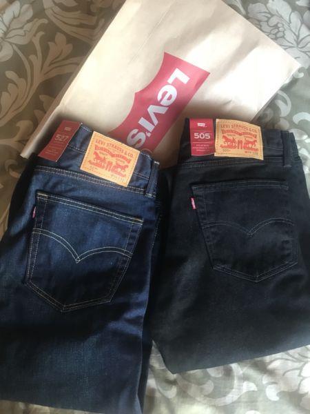 Levi jeans for sale - black and blue