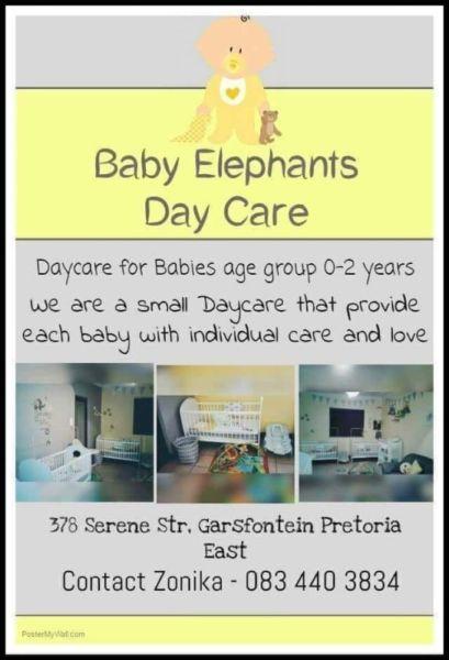 Baby Elephants daycare Garsfontein