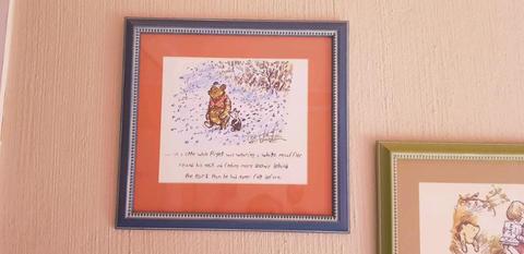 Classic Winnie the Pooh framed pictures