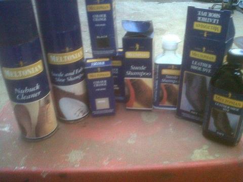 melatonian leather and shoe care products at a bargain price