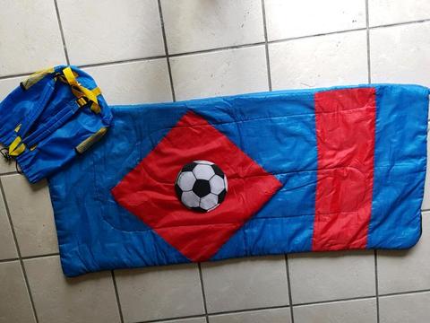 Soccer sleeping bag
