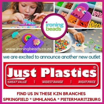 Ironing Beads - now available at Just Plastics in Value Centre, Springfield Park, Kzn