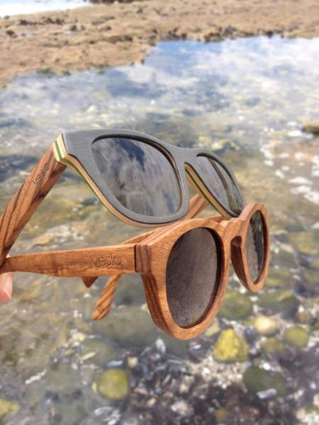 Veslo polarized wooden sunglasses