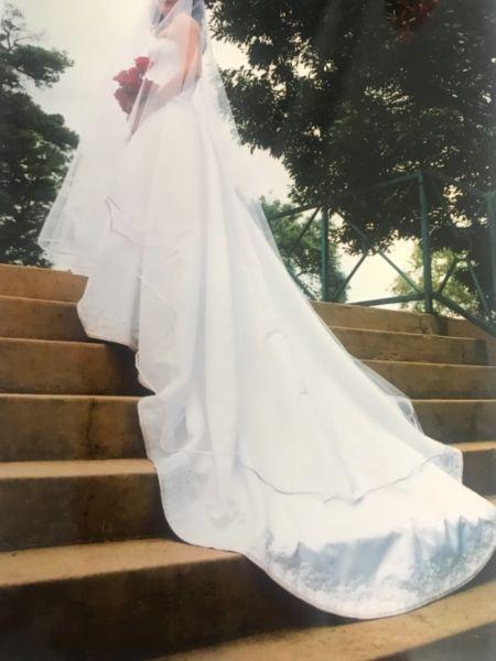 Wedding gown by SA couture designer for sale