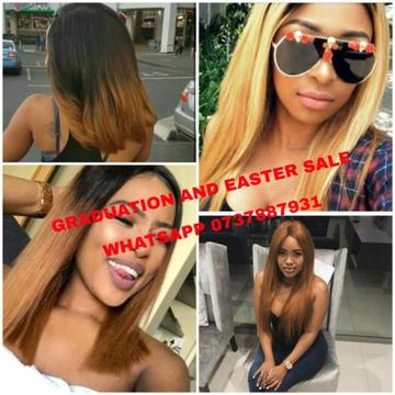 Specials on ombre and blonde Brazilian and India grade 9 and 11a. Free delivery