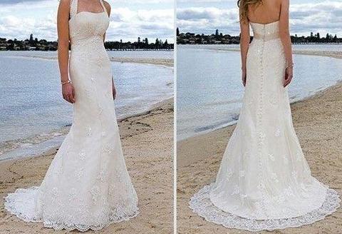 Brand New Ivory Lace Mermaid Wedding Dress