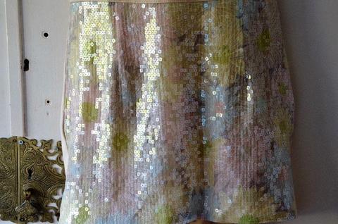 Stunning Pastel Sequenced Skirt (Size 30/XS)