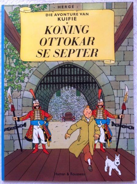 KUIFIE boeke te koop (AFRIKAANS Tintin) - Uitstekende Toestand