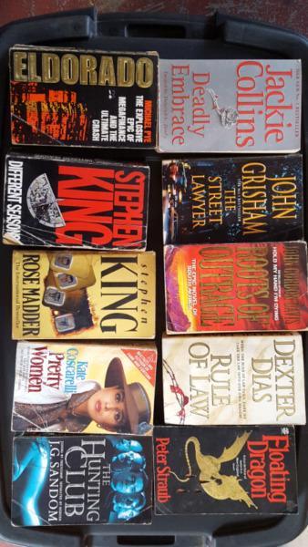 Good condition novels for sale