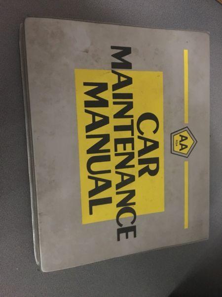 AA maintenance manual - how to repair cars