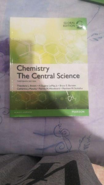 UNISA TEXTBOOKS - CHEMISTRY: THE CENTRAL SCIENCE, 13TH ED