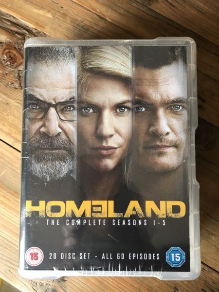 Homeland: Complete season 1-5 dvd box set